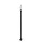 Z-Lite Sana 2 Light Outdoor Post Mounted Fixture, Black And Seedy 592PHMS-536P-BK - alternate 3